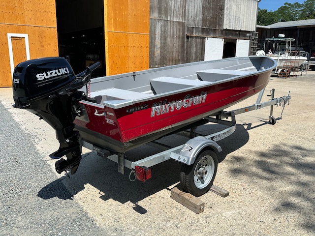 Mirrocraft boat in boatyard